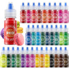 Cherrysea Food Coloring Set - 33 Vibrant Colors, 0.25 Fl Oz Each, Ideal for Baking and Decorating, White