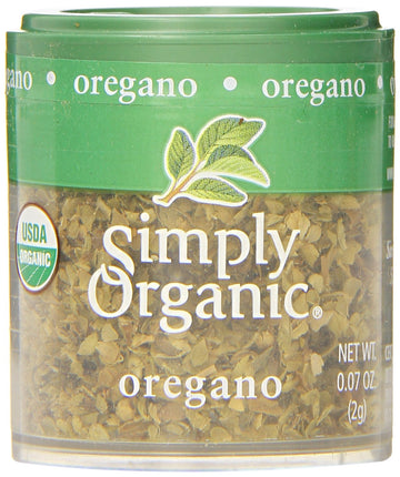 Simply Organic Oregano Leaf, Cut & Sifted, Certified Organic | 0.07 oz | Pack of 6 | Origanum onites