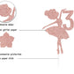 Rose Gold Glitter Ballerina 3Rd Birthday Cake Topper, Ballerina One Cake Topper, 3Rd Birthday Cake Topper, Ballerina Birthday Ca