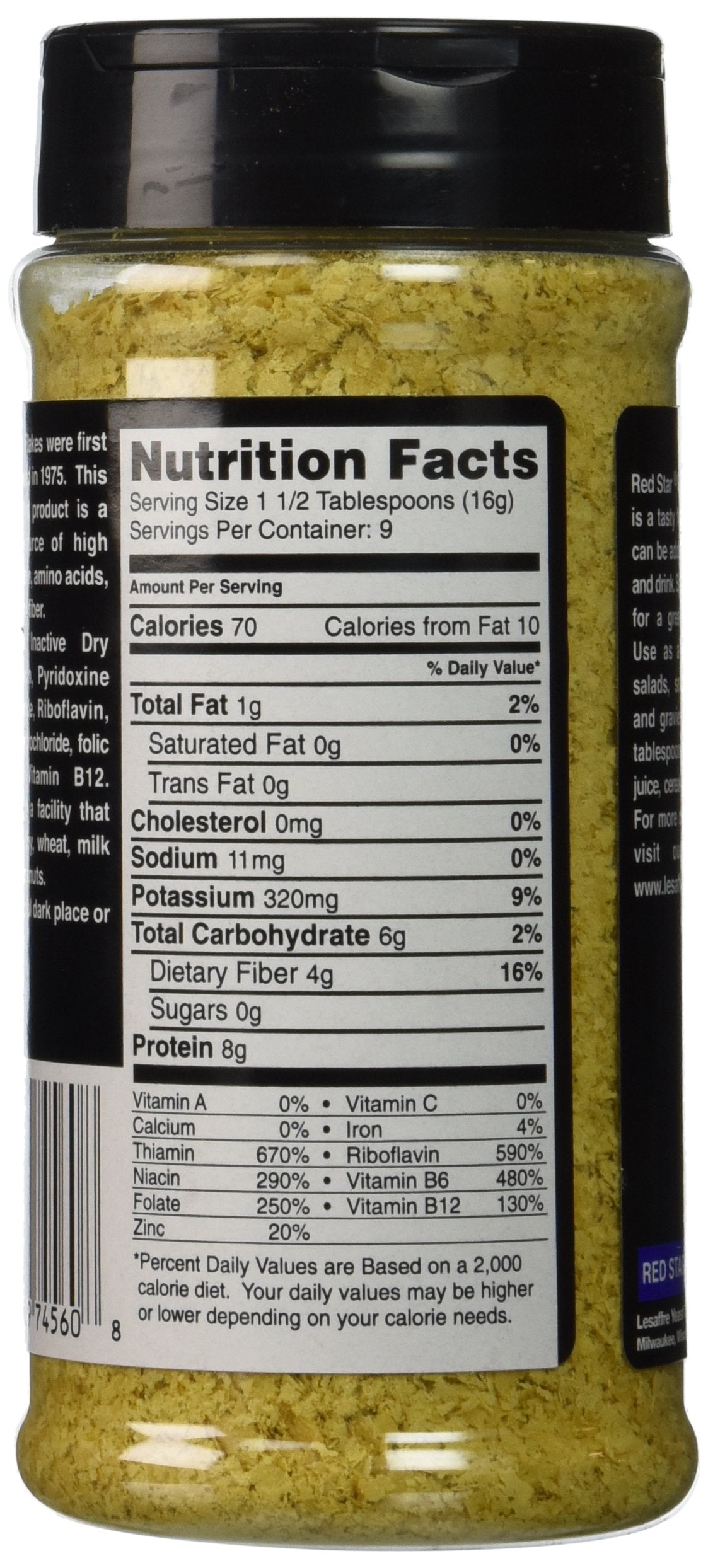 Red Star Nutritional Yeast - VSF Mini Flake -- 5 oz Each (Pack of 6)