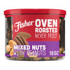 Fisher Snack Oven Roasted Never Fried, 10 Ounces, Non-GMO, Made With Sea Salt, Mixed Nuts with Peanuts