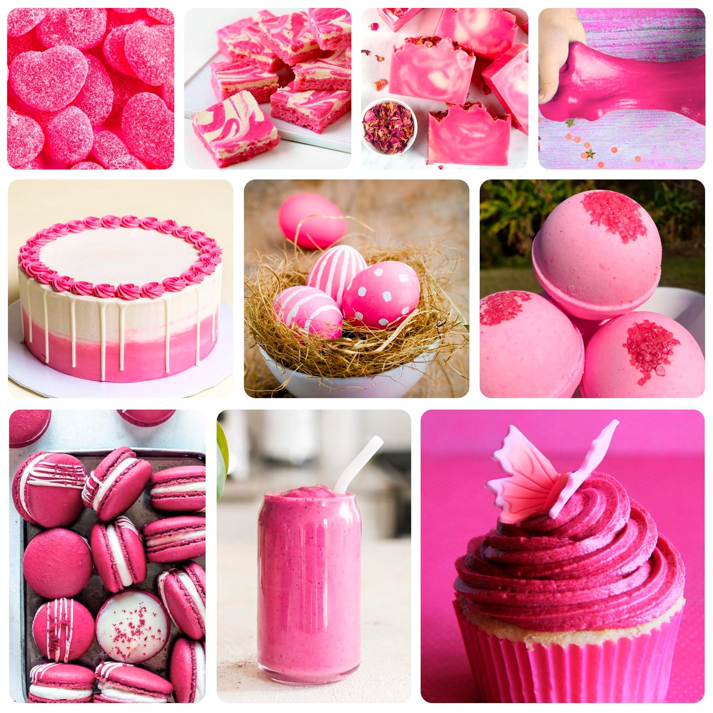 DecorRom Food Coloring Set - Vibrant Liquid Icing Dye, 5.5 Fl Oz, Pink