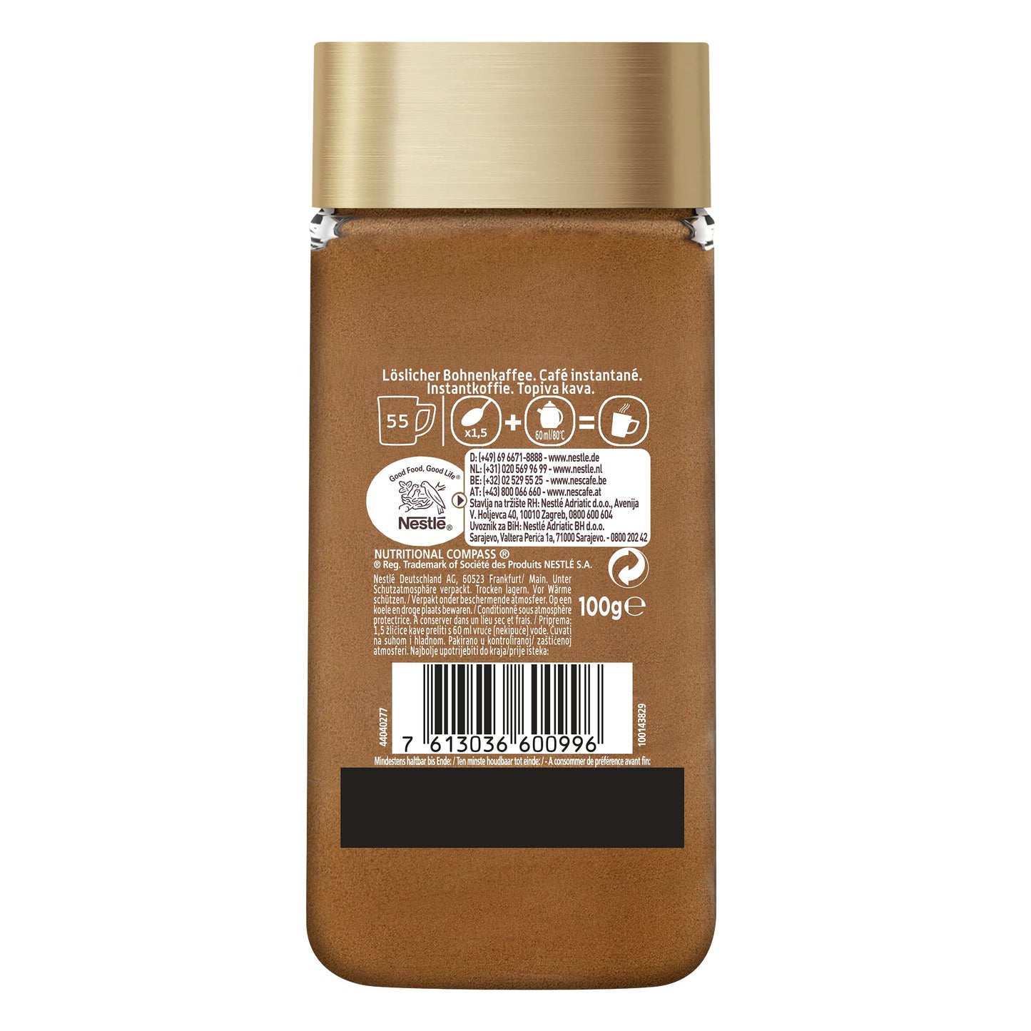 Nescafé Gold Typ Espresso, 6Er Pack (6 X 100 G)