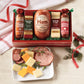 4 Holiday Gift Boxes - The Swiss Colony High 5 Food Bundle - Assorted Summer Sausages and Cheeses, Includes 4 Gift Boxes