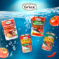 Grace Hot & Spicy Mackerel in Tomato Sauce, 5.5oz Canned Fish, Pack of 10