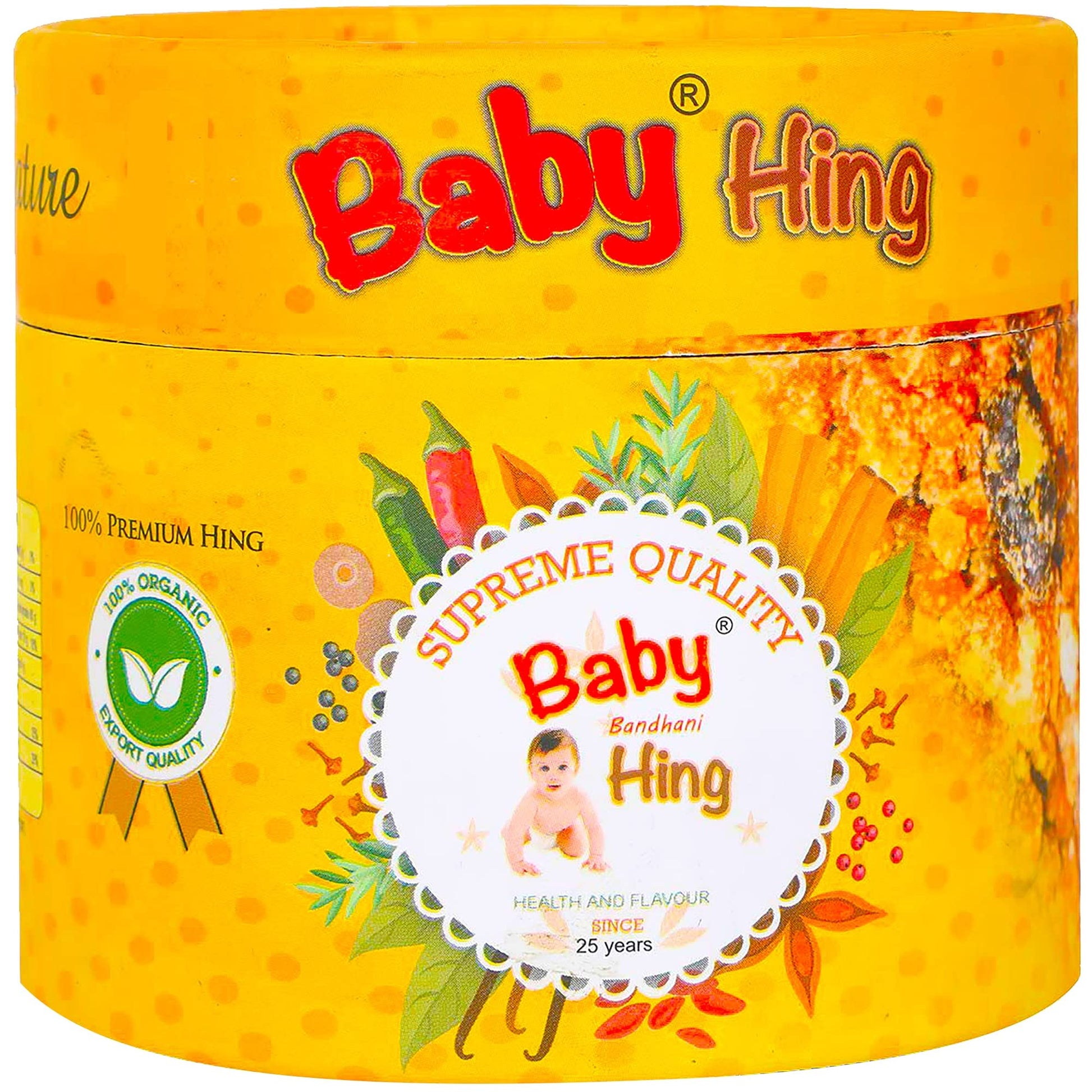 Baby Hing Crystals Strong Asafoetida (20G) | (Hing) For Cooking | 100% Pure And Organic Food Spice | Indian Flavour For Food | P