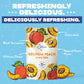 HTEAO Iced Tea Sachets - Georgia Peach Black Tea Mix - 8 Gallons - Instant Iced Tea - Pack of 16 Sachet Bags