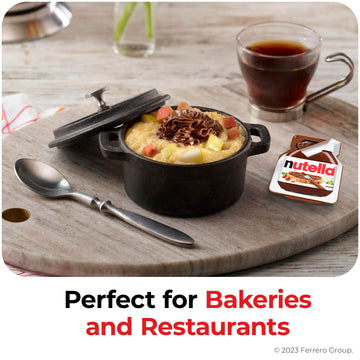 Nutella Hazelnut Spread Single Serve Mini Cups, 120 Packs, Baking Supplies, Great For Restaurants And Bakeries, 62.4 Oz Total