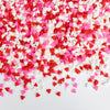 Valentines Day Sprinkles,Edible Heart Sprinkles for Cake Decorating,Red Pink White Small Heart Shapes Mix,100g,Miniature Sugar 