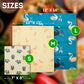 Purevacy Animals Print Reusable Beeswax Wrap Set Of 3 Pcs Small, Medium, Large Bee Wax Wrap, Beeswax Wraps For Food, Reusable Be