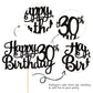 1 Pcs Happy 30Th Birthday Cake Topper Glitter Cheers To 30 Years Birthday Cake Pick 30 Fabulous Cake Decoration For Happy 30Th B