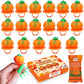 Pumpkin Candy 3D Ring Pops - 18 Individually Wrapped Suckers Bulk Pack - Fall Candy Party Favors - Thanksgiving Treats
