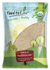 Food To Live Organic Hulled Sesame Seeds, 8 Pounds – Whole Raw White Sesame Seeds, Non-Gmo, Kosher, Vegan, Unroasted, Bulk. High In Iron, And Calcium. Perfect For Tahini Paste, Stir-Fries, And Salads.