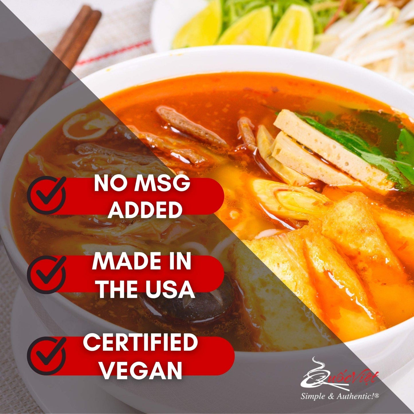 Quoc Viet Foods Vegetarian ''Hue'' Style Soup Base