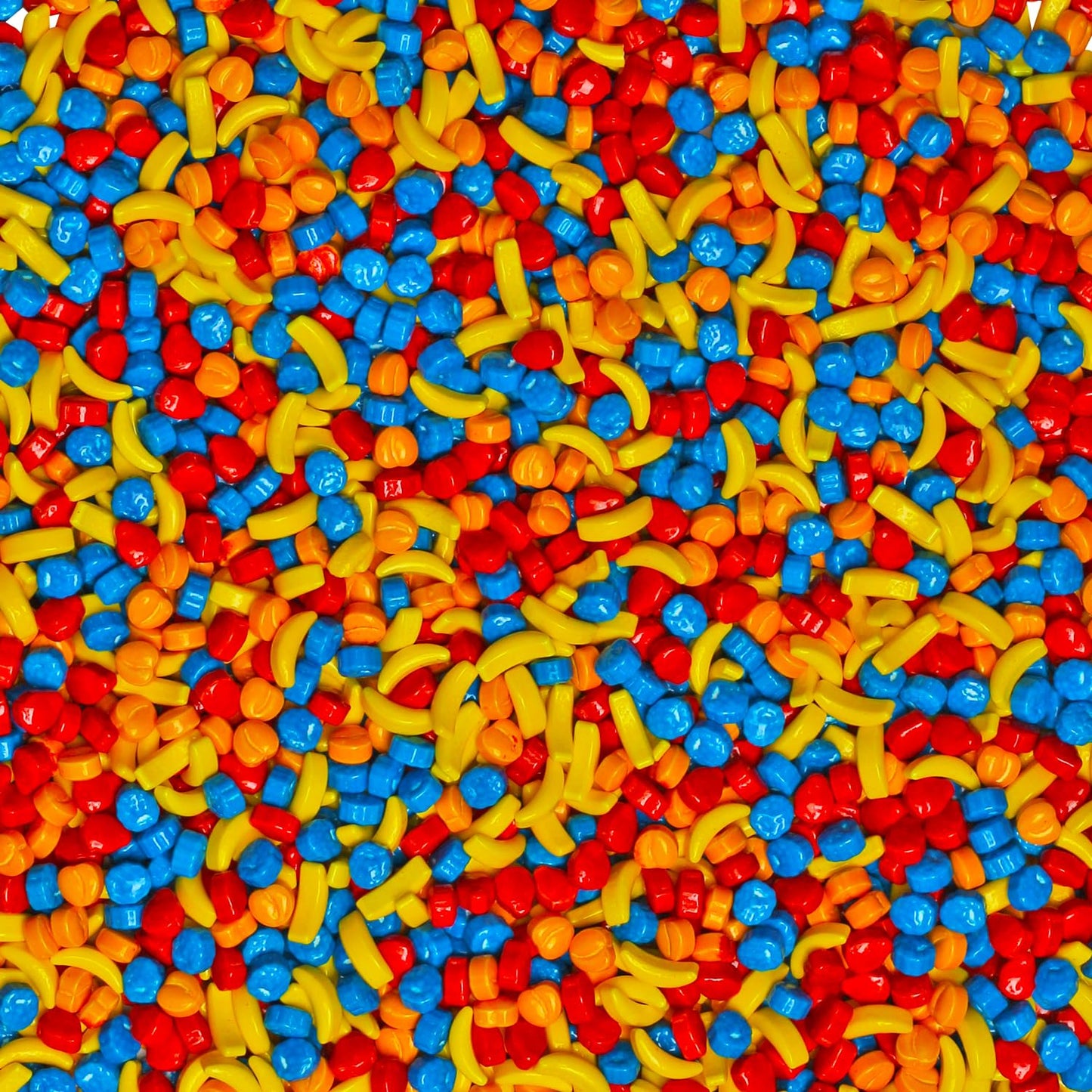 Fruit Shaped Hard Candy - 2 Pounds - Kids Candies for Buffet - Unwrapped Gumball Machine Refills - Classic Candy Bar Candy - Banana  Strawberry  Peach  Blueberry Flavors