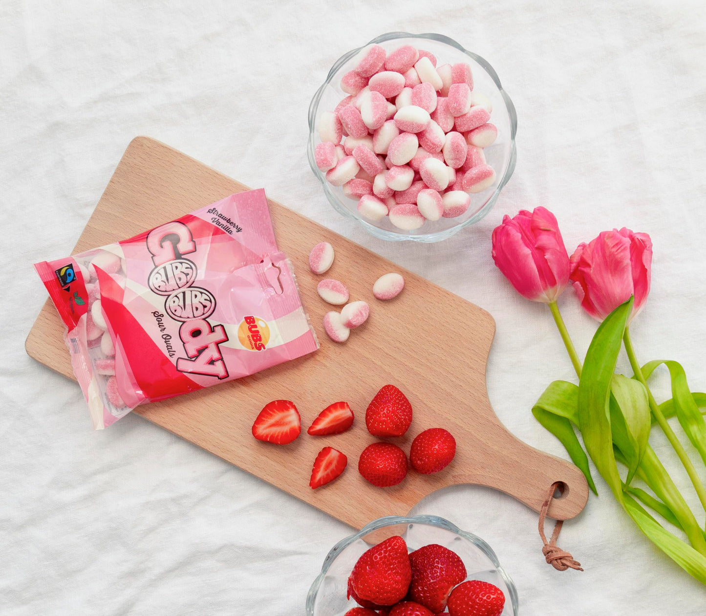 Scandylicious Bubs Goody Candy Ovals Pack - Strawberry/Vanilla, 2 Pack, 12.6 cm x 5.2 cm x 21.4 cm