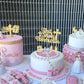 Gyufise 25Pcs First Holy Communion Cupcake Toppers Gold Glitter First Communion Cake Topper God Bless Dove Cross Cupcake Picks G