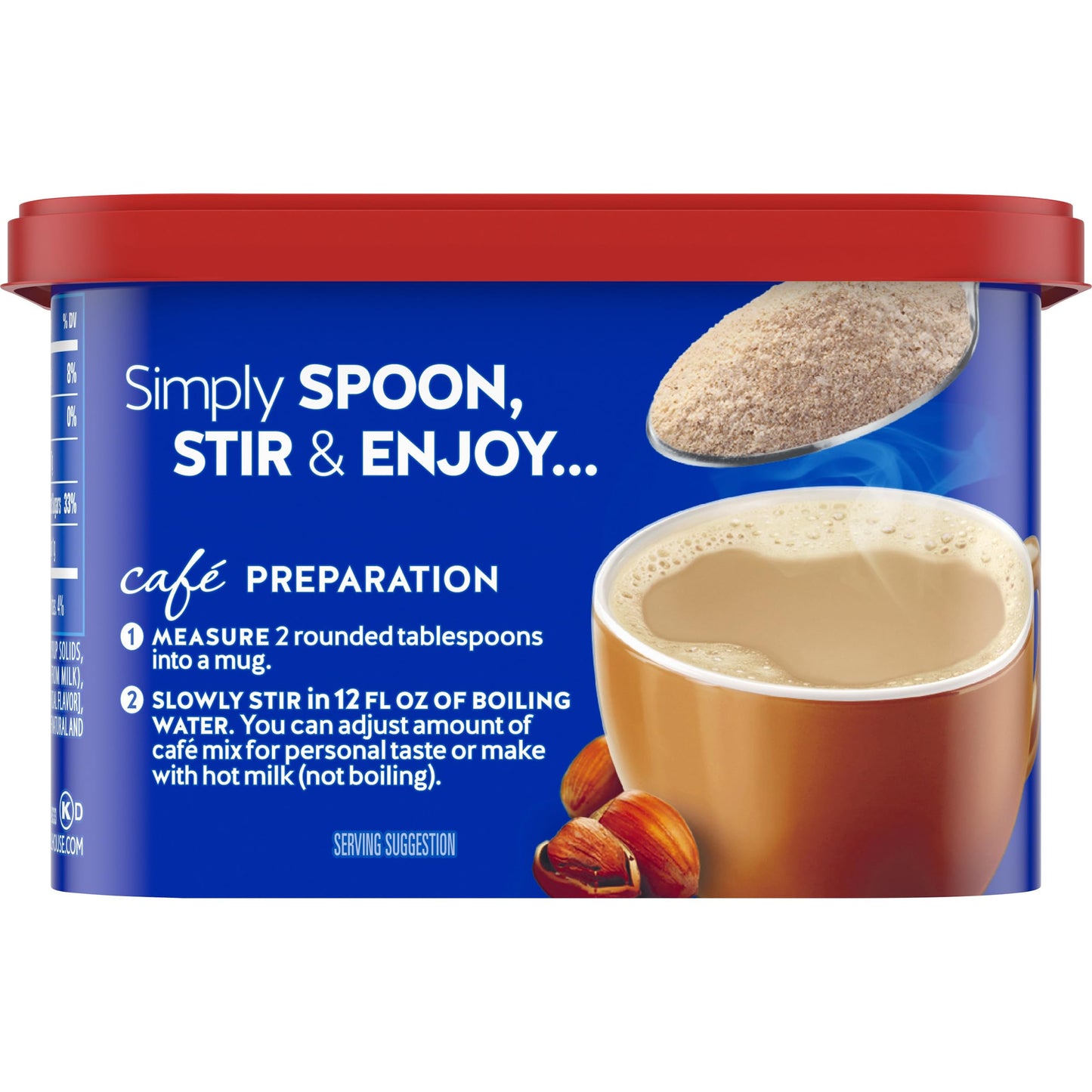 Maxwell House International Hazelnut Caf  -Style Instant Coffee Beverage Mix (9 oz Canister)