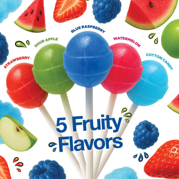 Original Lollipops Mix - 65 Count Bulk Candy Pack - Assorted Fruity Flavors, Individually Wrapped - Perfect For Parties, Birthda