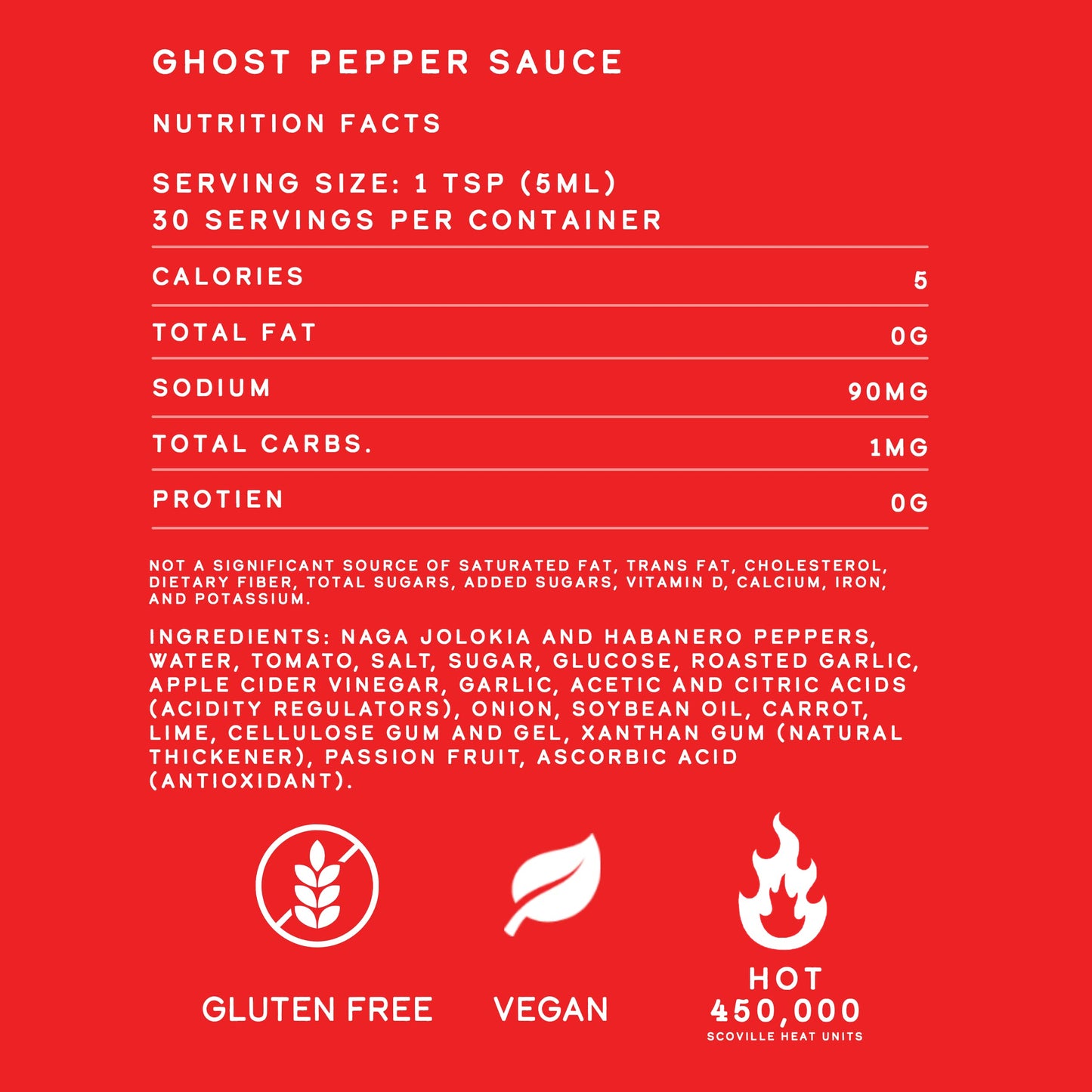 Elijahs Xtreme Ghost Pepper Hot Sauce - Handcrafted Blend of Ghost Peppers, Habanero, Garlic & Lime, 5 Fl Oz
