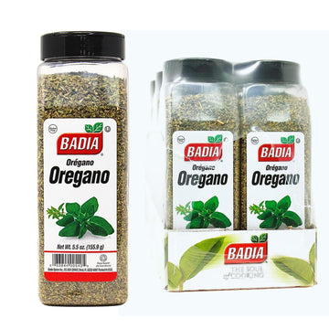 Badia Oregano Whole, 5.5 oz (Pack of 6) - Dried Oregano Leaves, Herb Seasoning - Aromatic and Flavorful