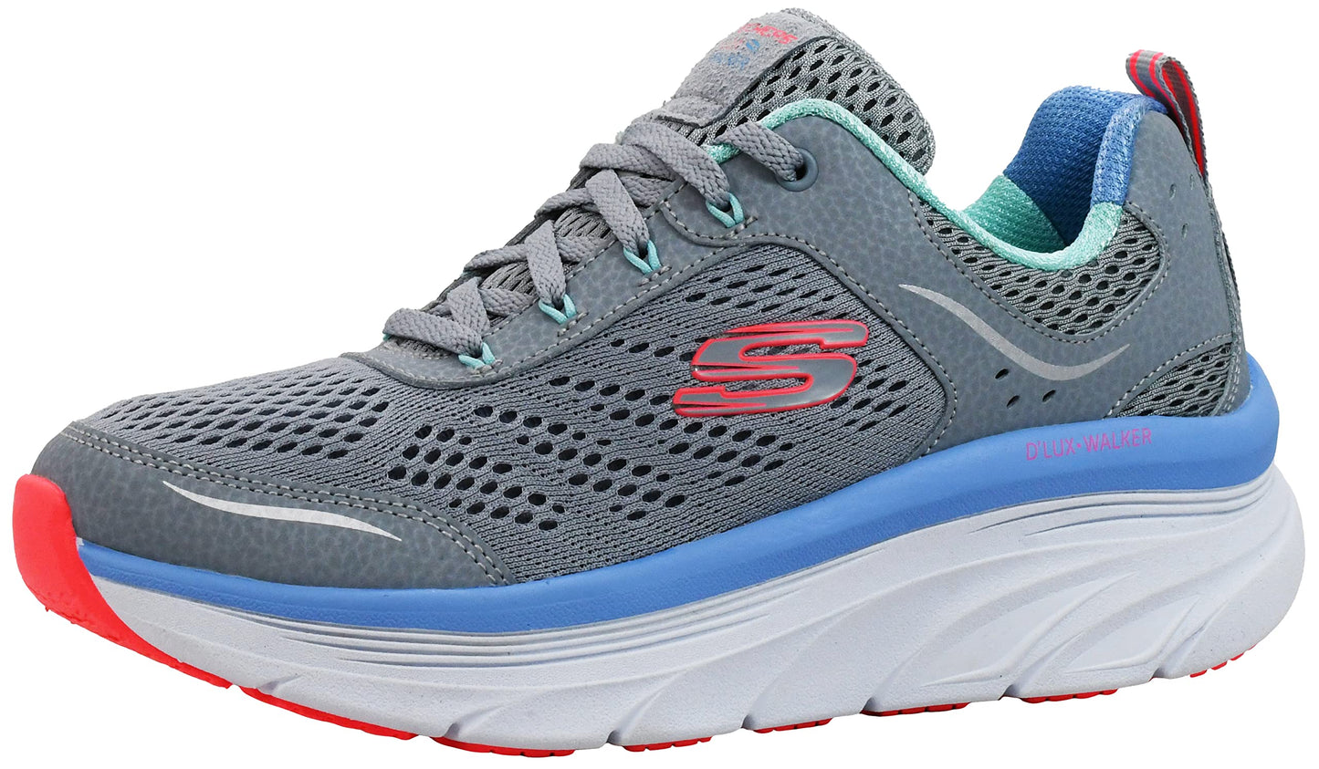 Skechers Womens Dlux Walker-Infinite Motion Sneaker Greymint 85