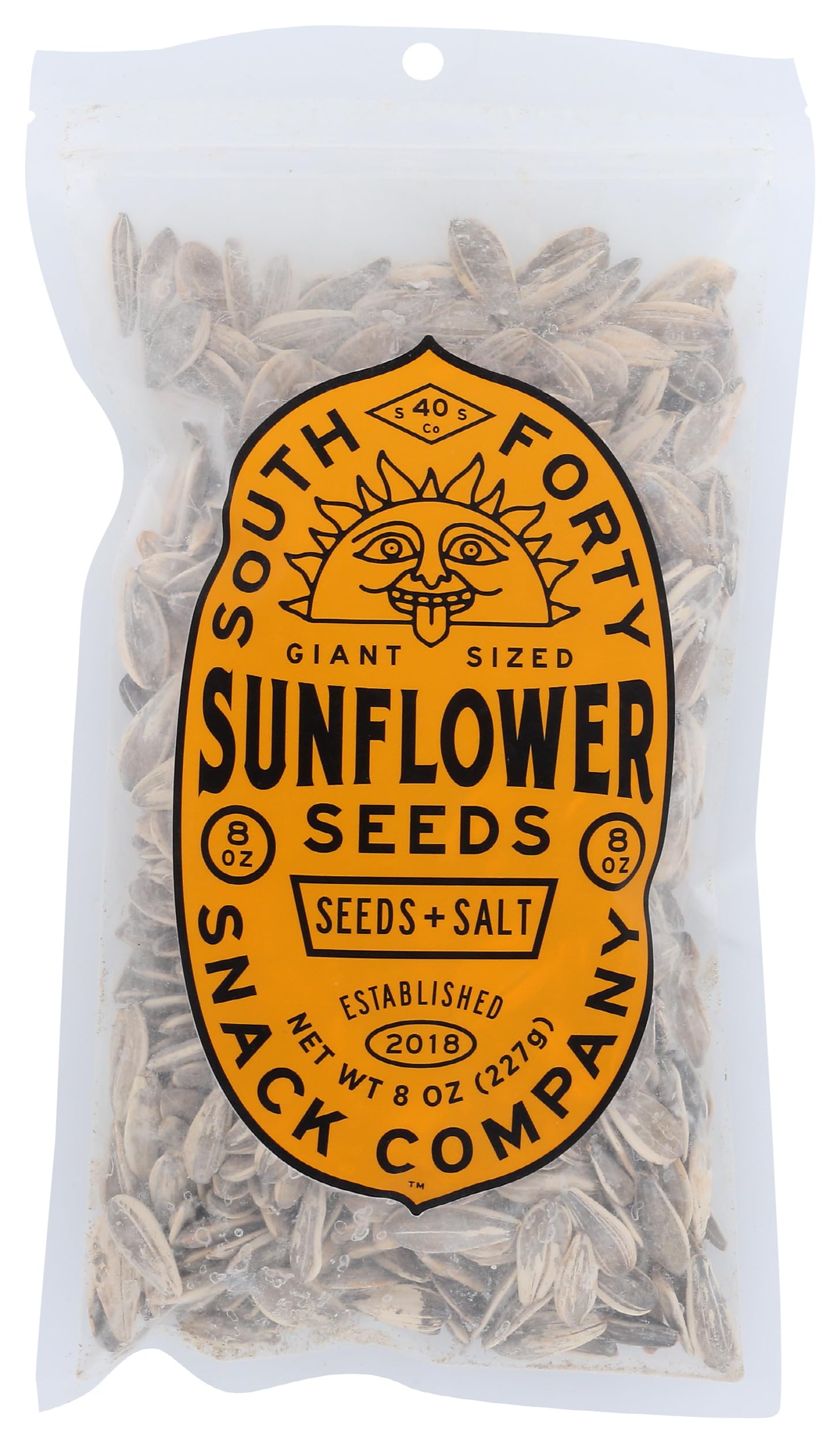 South 40 Snacks Giant Sunflower Seeds With Salt, 8 Oz