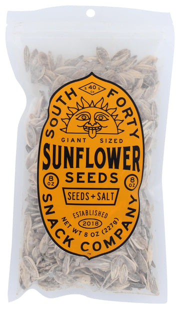 South 40 Snacks Giant Sunflower Seeds With Salt, 8 Oz