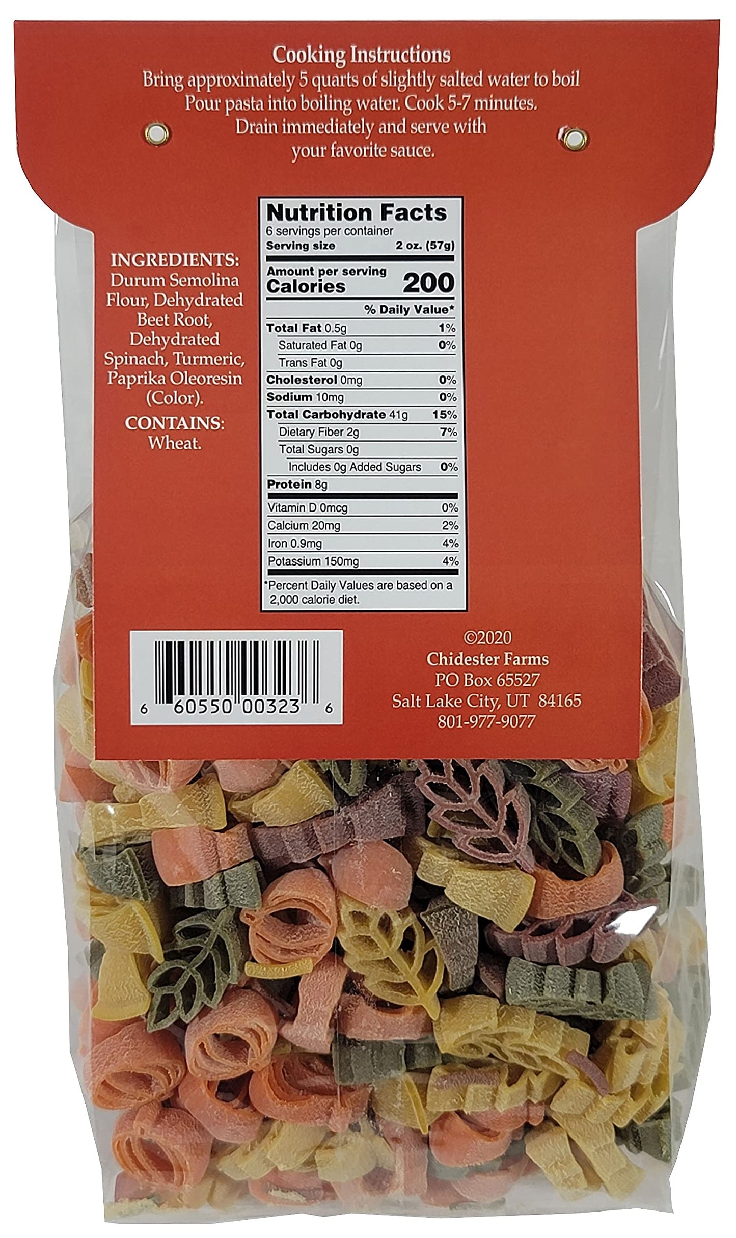 Chidester Farms Harvest Autumn Shape Pasta, 12 Ounce