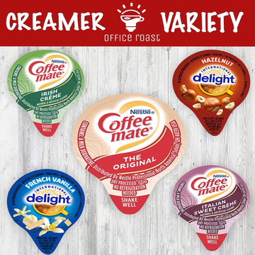 Variety Pack Creamers Liquid Creamer Singles Coffee Cream | Gift Assortment Box | Original, French Vanilla, Irish Creme, Italian