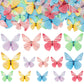 Gyufise 72Pcs Edible Cupcake Toppers - Butterfly Theme Cake Decoration For Baby Shower, Kids Birthday Party