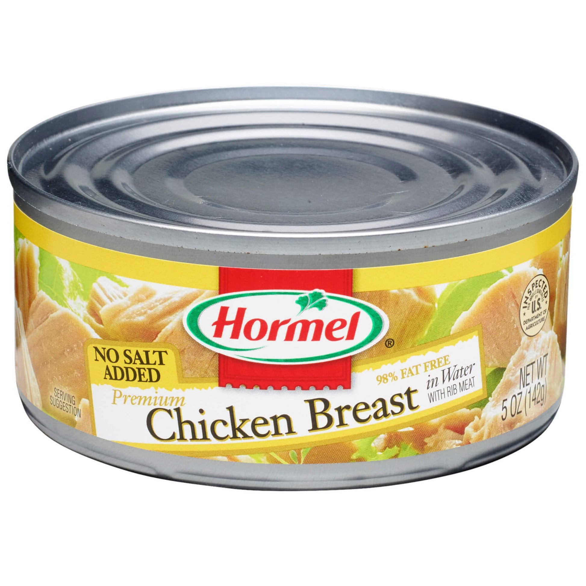 Hormel Premium Canned Chunk Chicken Breast, No Salt Added, 5 Ounce (Pack of 12)