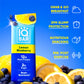 IQBAR Brain and Body Plant Protein Bars - Lemon Blueberry - 12-Count Low Carb - Gluten Free, High Fiber, Vegan Snacks - Low Suga