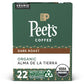 Peets Coffee K-Cup Coffee Pods, Dark Roast, 22 Count, Compatible with Keurig Brewers