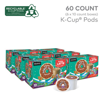 The Original Donut Shop Cinnamon Toast Crunch One-Step Latte, Keurig Single Serve K-Cup Pods, 60 Count (6 Packs Of 10)