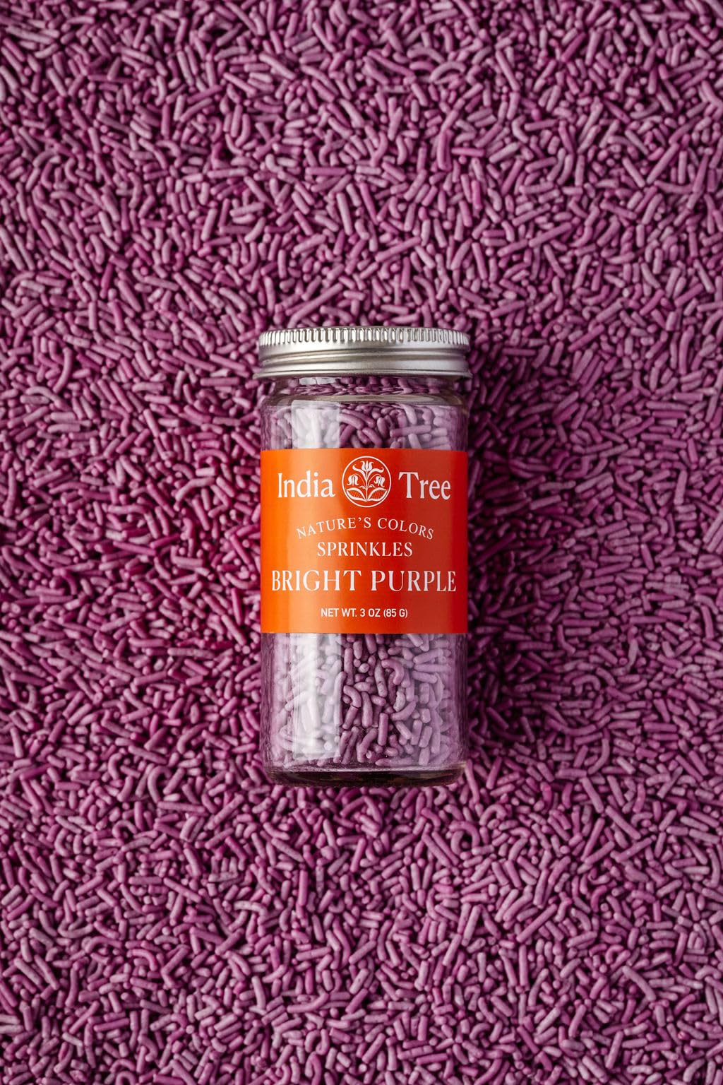India Tree Nature'S Colors Bright Purple Sprinkles 3 Oz | Natural, Vegan, Non-Gmo, Top 9 Allergen-Free, Red 3 Free