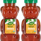 Heaven & Earth Organic Raw Unfiltered Honey, 12 oz (2 Pack) | USDA Certified | Bear Shaped Squeeze Bottle | Pure & Natural Honey