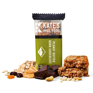 Kates Real Food Organic Energy Bars, Non-GMO, All-Natural Ingredients, Gluten-Free and Soy-Free Healthy Snack with Natural Flavo