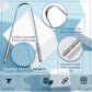 MasterMedi Tongue Scraper with Travel Case - Easy to Use Tongue Cleaner for Oral Care & Hygiene, Single Pack for Adults