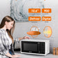 Commercial Chef Small Microwave 09 Cu Ft Countertop Microwave With Digital Display, White Microwave  10 Power Levels, Outstandin
