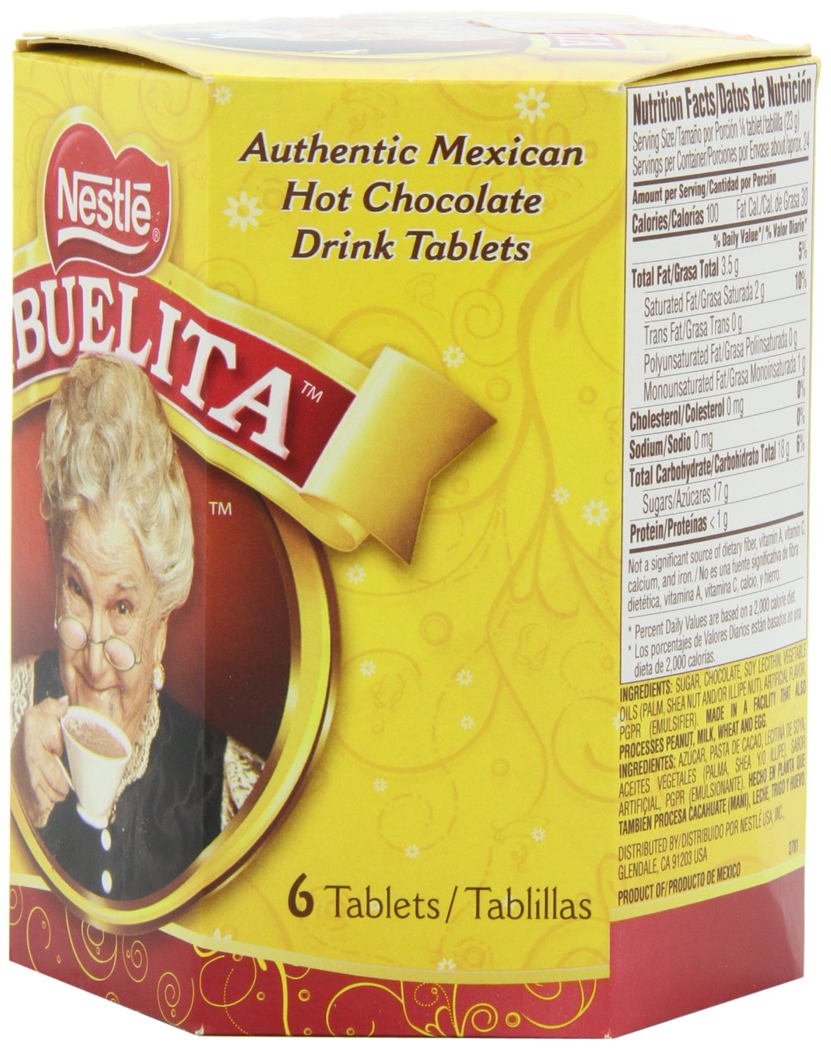 Nestle Mexican Chocolate Abuelita Drink Mix, 6 Tabs In 19-Ounce Package (Pack Of 6)