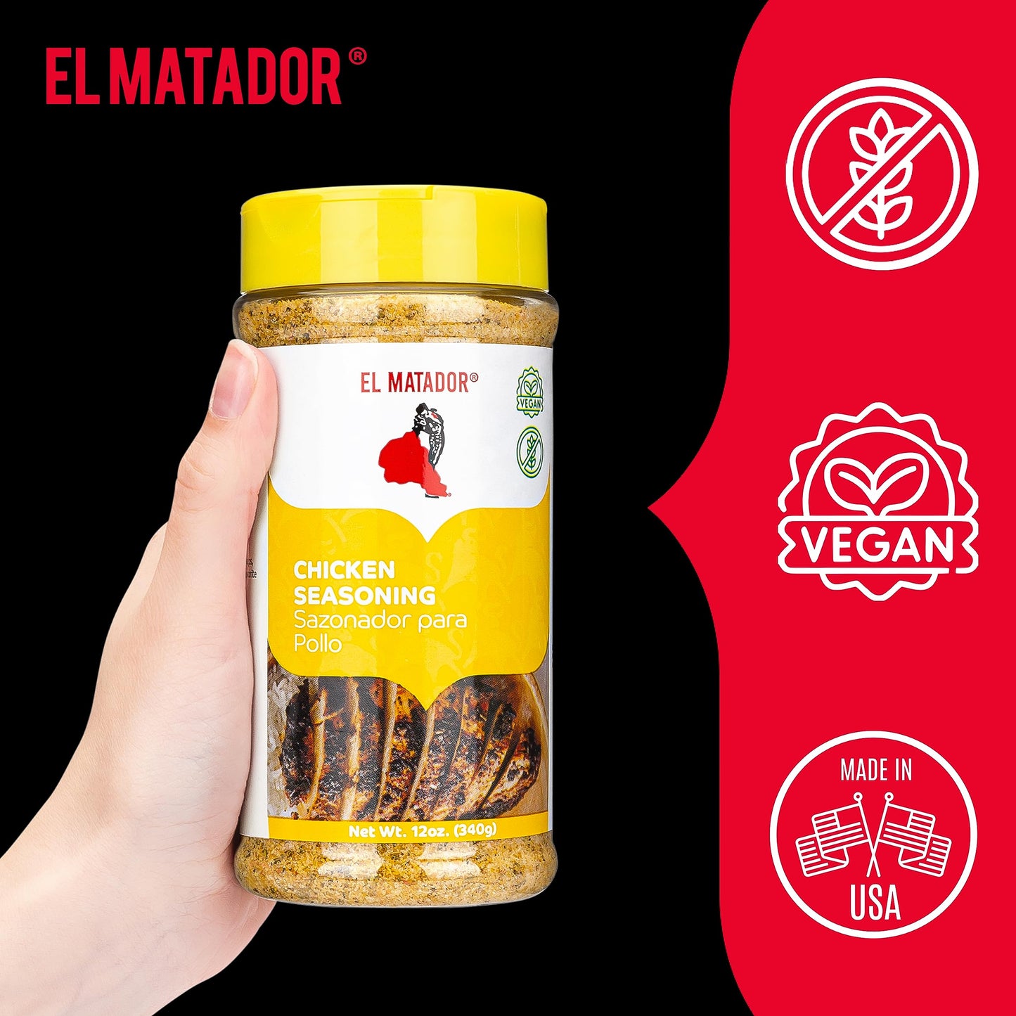 El Matador Chicken Seasoning 12 oz