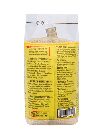 Bobs Red Mill Scottish Oatmeal, 20 oz, Traditional Whole Grain, 100% Natural