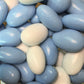 Blue & White Jordan Almonds By Its Delish, 2 Lbs Bulk | Sugared Almond Nut With Sweet Hard Candy Coating - Bulk Wedding Favors,