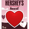 HERSHEYS Milk Chocolate Heart, Valentines Candy Gift Box, 5 oz