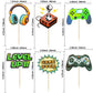 Ephlyn 36Pcs Video Game Cupcake Toppers Assembled Game On Controllers Cupcake Picks Gamepad Cake Decorations For Game Theme Baby
