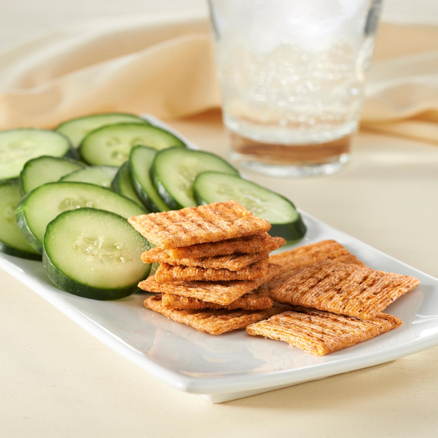 Triscuit Dill, Sea Salt & Olive Oil Whole Grain Wheat Crackers, Lunch Snacks, Bulk Snack Crackers, 6 - 8.5 oz Boxes