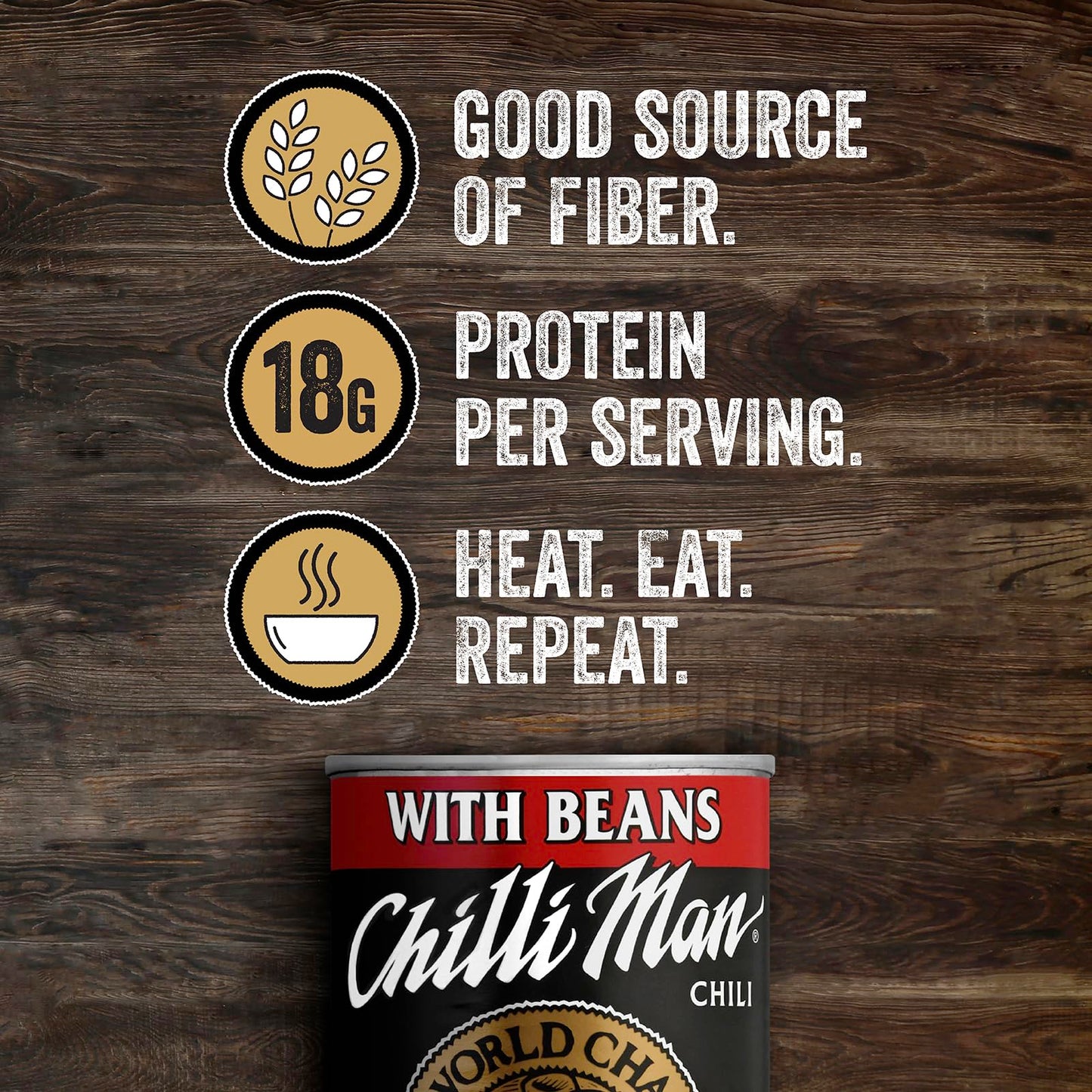 CHILLI MAN Chili With Beans (12 Pack) 15 ounce can