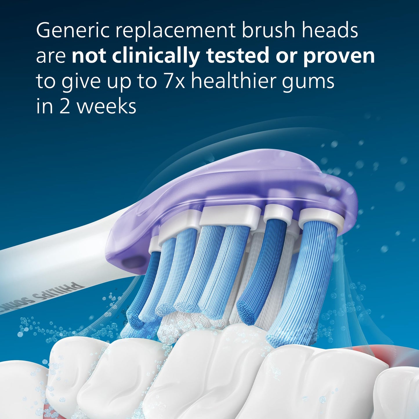 Philips Sonicare Genuine G3 Premium Gum Care Replacement Toothbrush Heads, 2 Brush Heads, Black, Hx9052/95