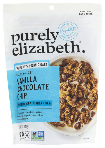 Purely Elizabeth Ancient Grain Vanilla Chocolate Chip Granola, 12 Oz